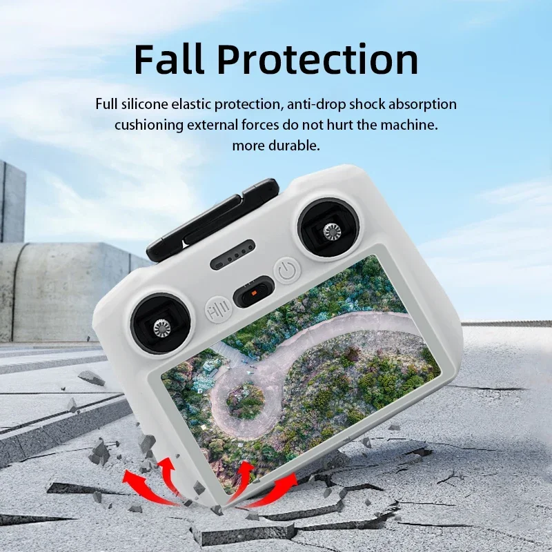 Silicone Case Cover for DJI Mini 4 Pro/Air 3 Drone RC 2 Remote Control Protective Sleeve Dustproof Case RC 2 Control Accessories