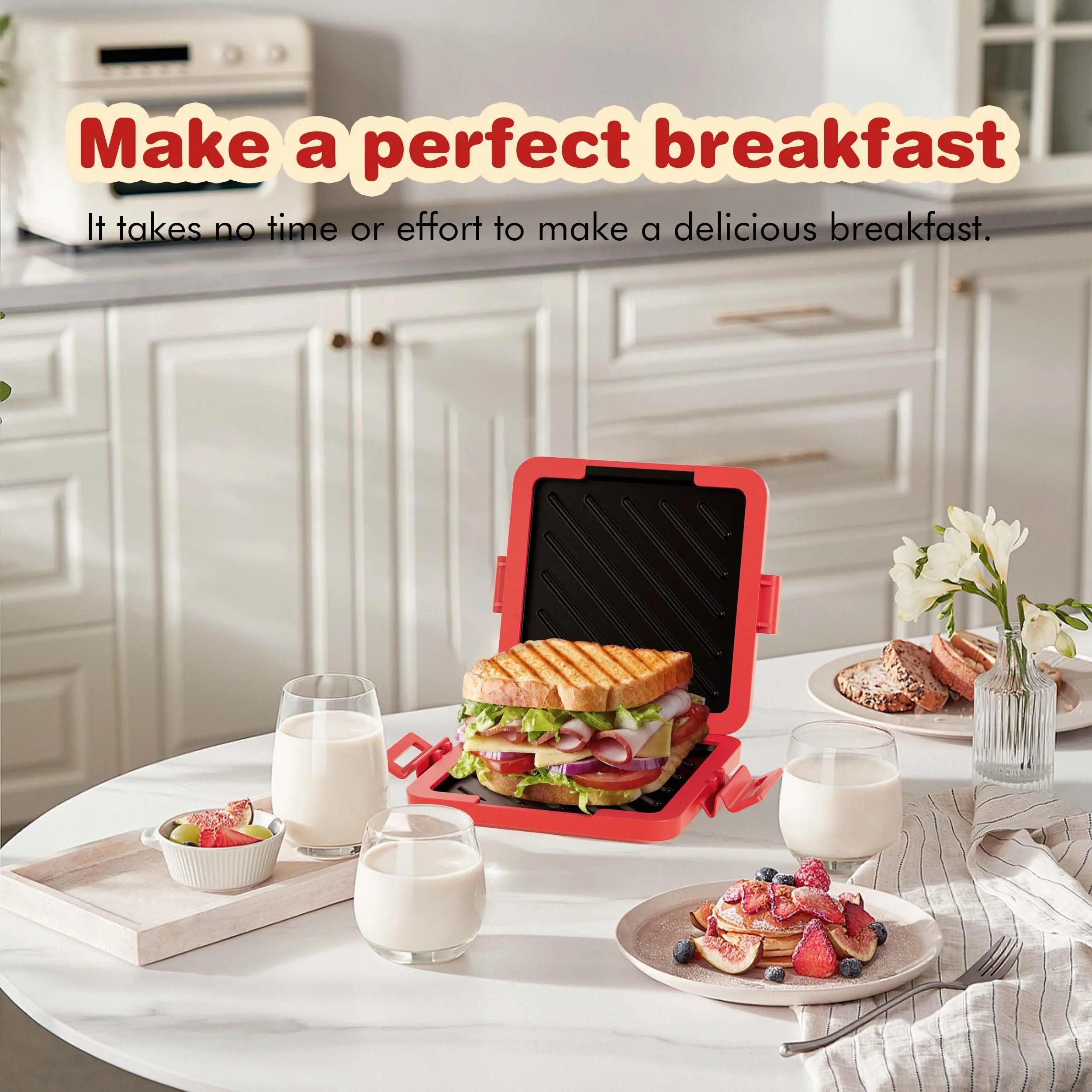 

Hot Selling Microwave Oven Sandwich Toast Breakfast Machine Suitable Non-stick Coating for Microwave Oven Compact Design