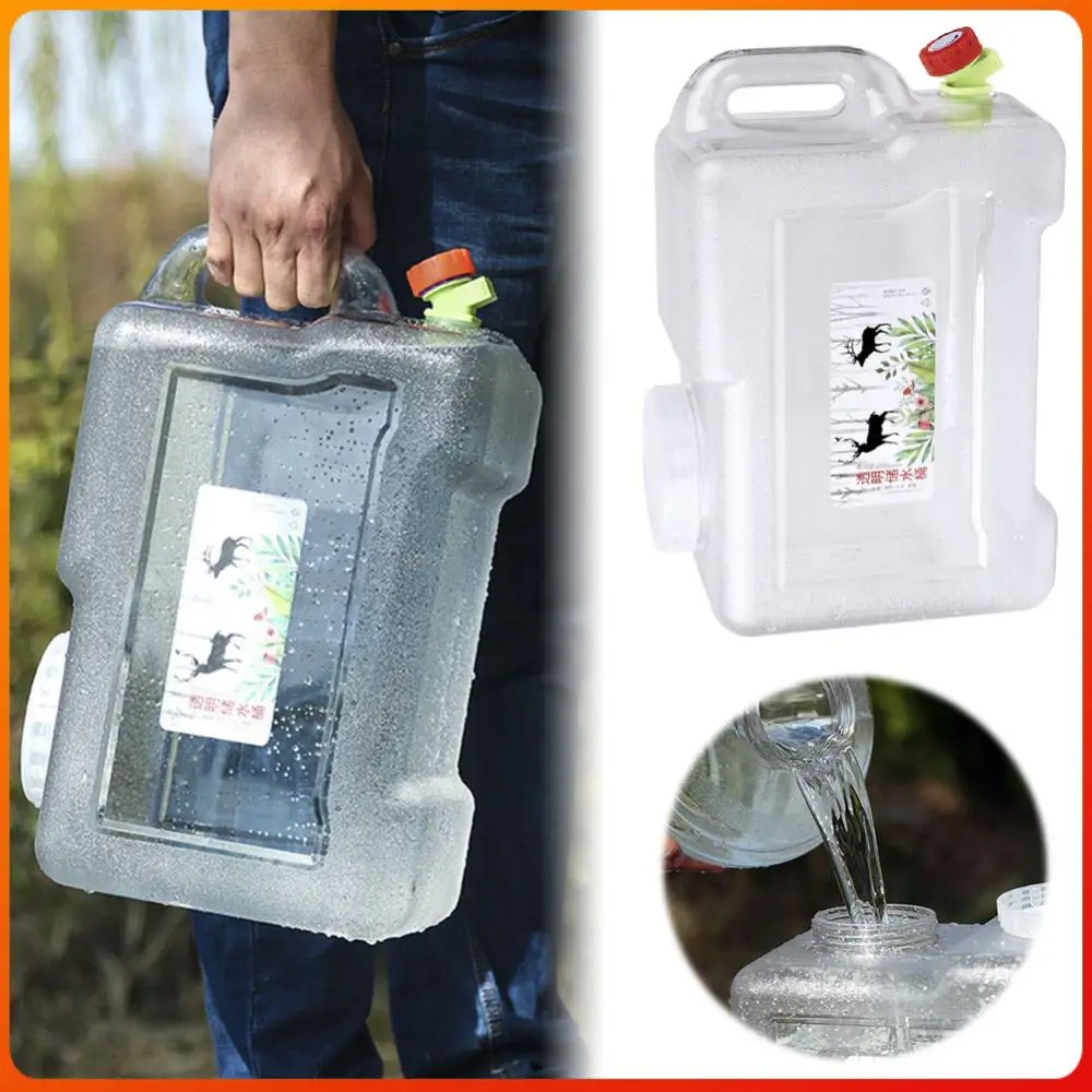 

Портативный контейнер для воды 12 л с краном и ручкой для переноски, емкость для хранения воды, фляга для питья на природе и в походах
