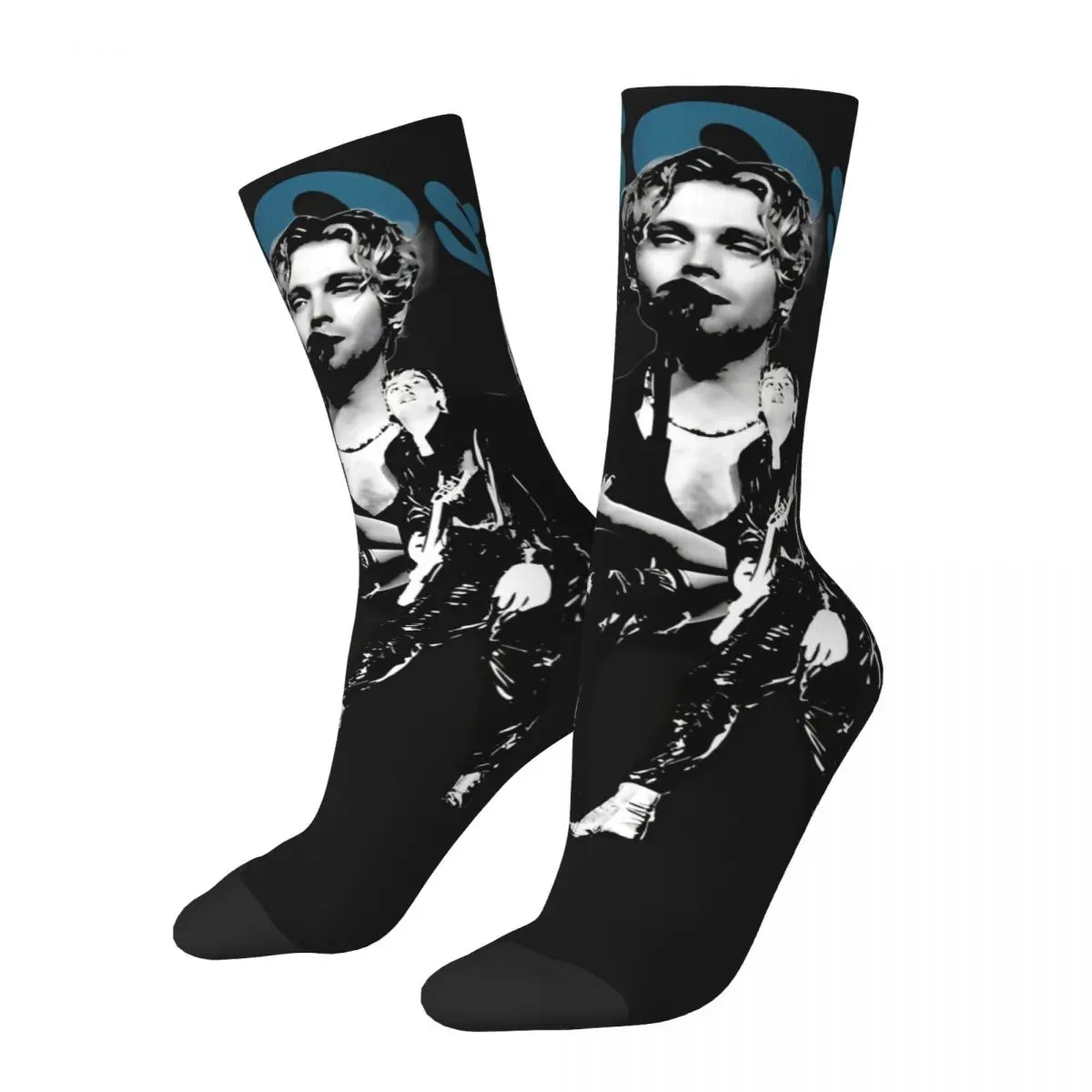 

5sos Luke Hemmings Theme Crew Socks Stuff for Men Cozy Crew Socks