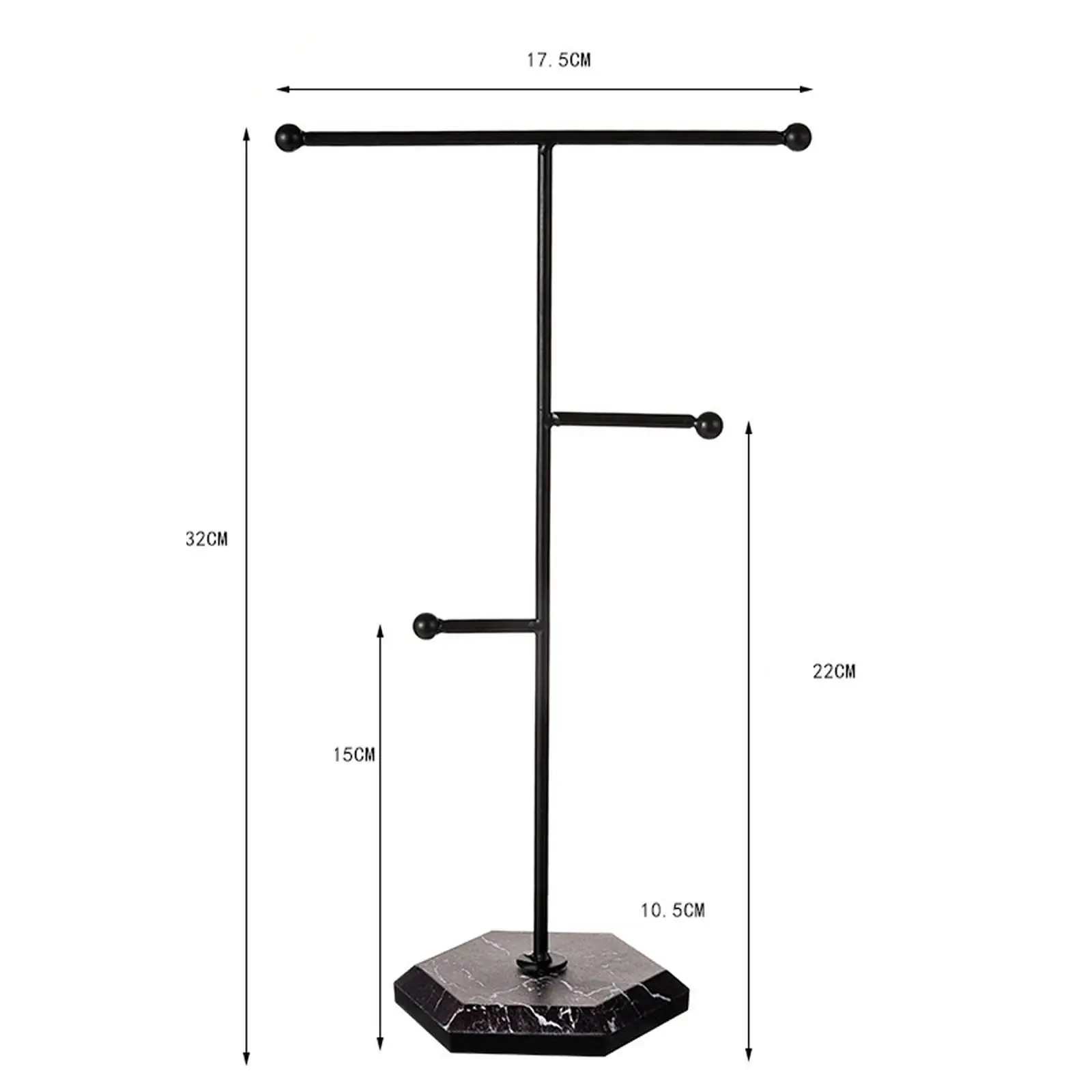 T Bar Sieraden Stand Opslag Sieraden Display Rack Voor Oorbellen Ketting Horloge