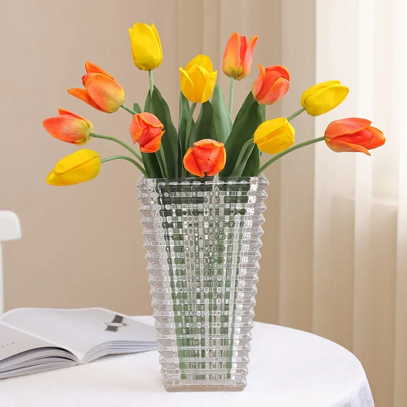 52CM Artificial Flower Moisture Sensitive High-end Moisturizing Tulip Home Living Room Decoration Ornament