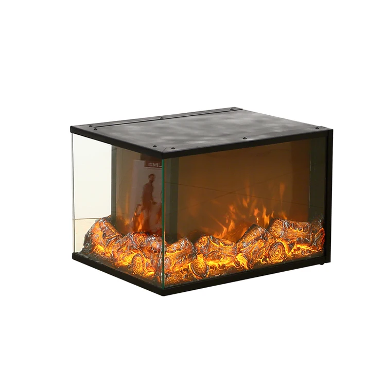 

Modern 3 Sided Fireplace 30inch Electric Fireplace Insert Fireplace Electric Decorative 7 Colors For Black Housing