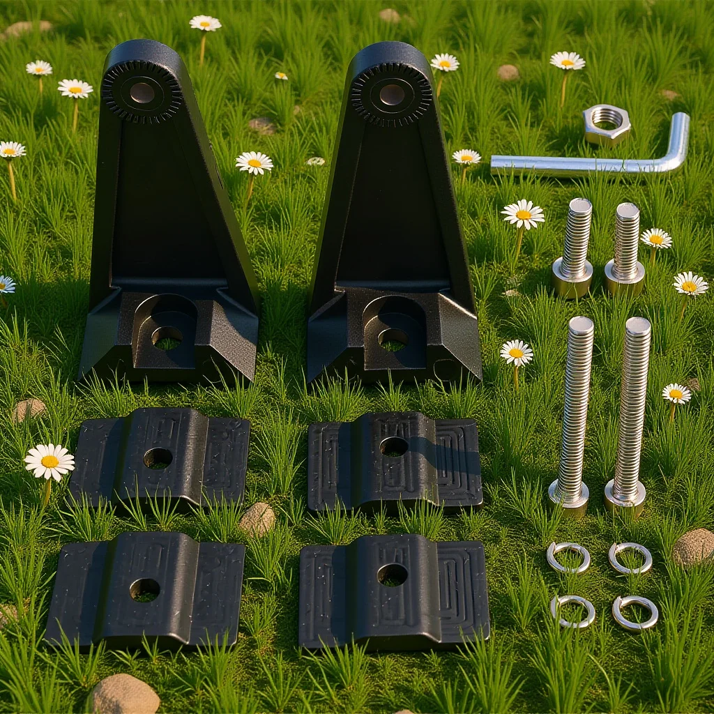 

Universal LED Light Bar Bracket Side Mounting Bracket Anti-Vibration Rubber Pad Raise Height Fix Heat Dissipation for Truck