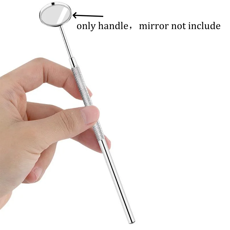 Dental Mouth Mirror Single Face Handel Front Surface Oral Care Teeth Clean Examination Hygiene Glass Mirror Mirror Handle