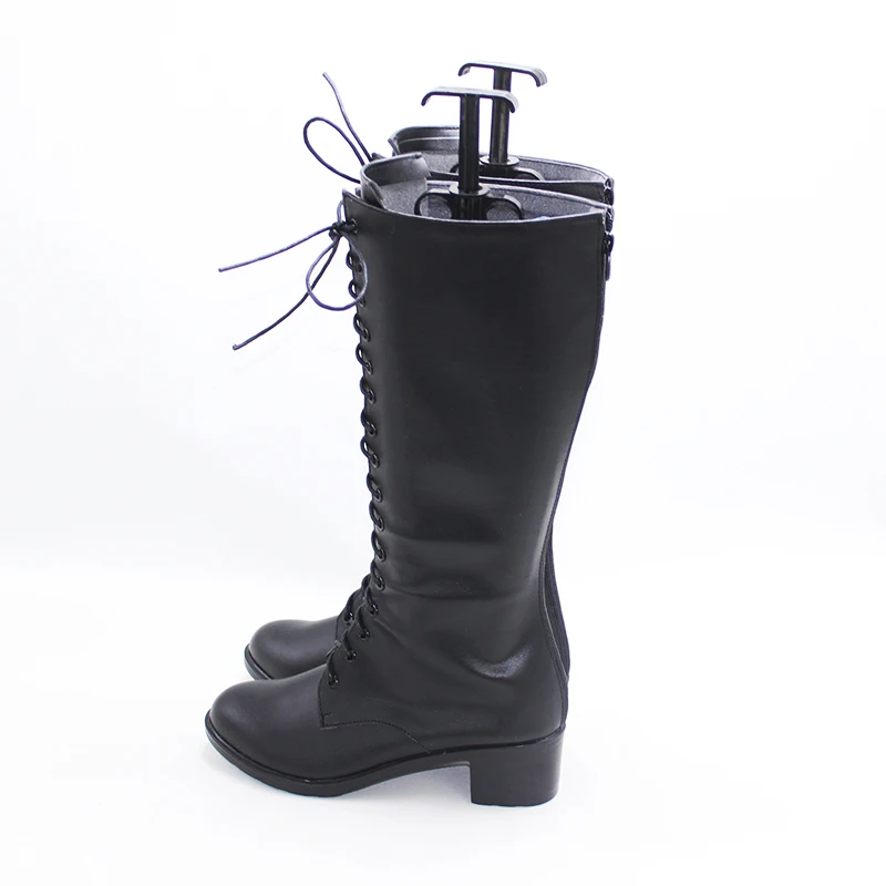 Faust Cosplay Chaussures en cuir PU, Jeu Mahoutsukai No Yakusoku Cosplay Prop, Bottes de carnaval d'Halloween, Sur mesure