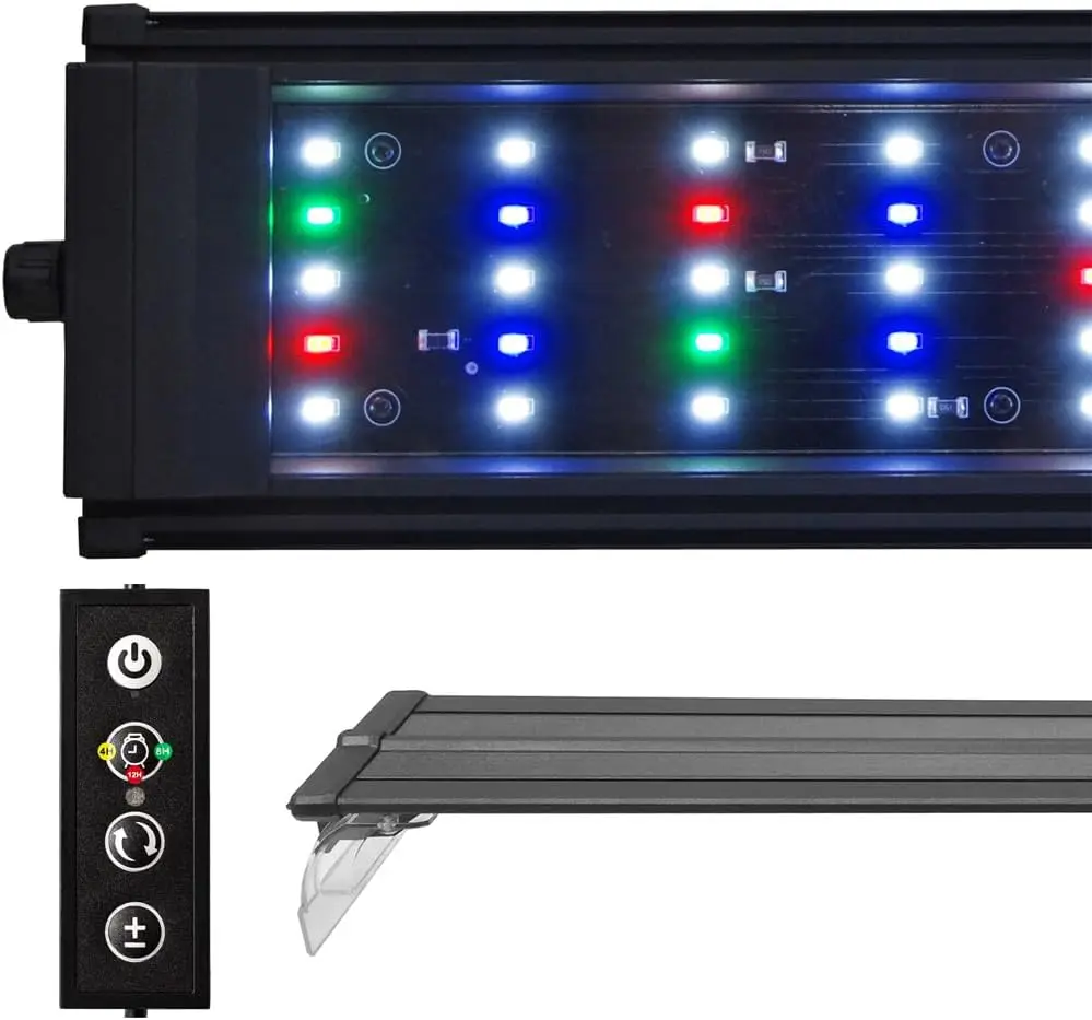 

Full Spectrum Led Aquarium Light Auto On Off Timer Dimmer Freshwater 72 In