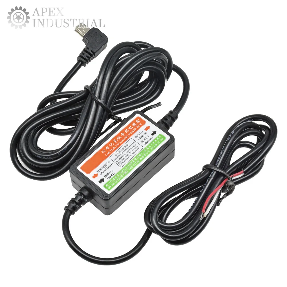 Mini USB Car Charger Cable for Car Auto Dash Cam Camcorder Vehicle DVR Camera Recorder DC 12V to 5V Buck Hardware Wire Charge