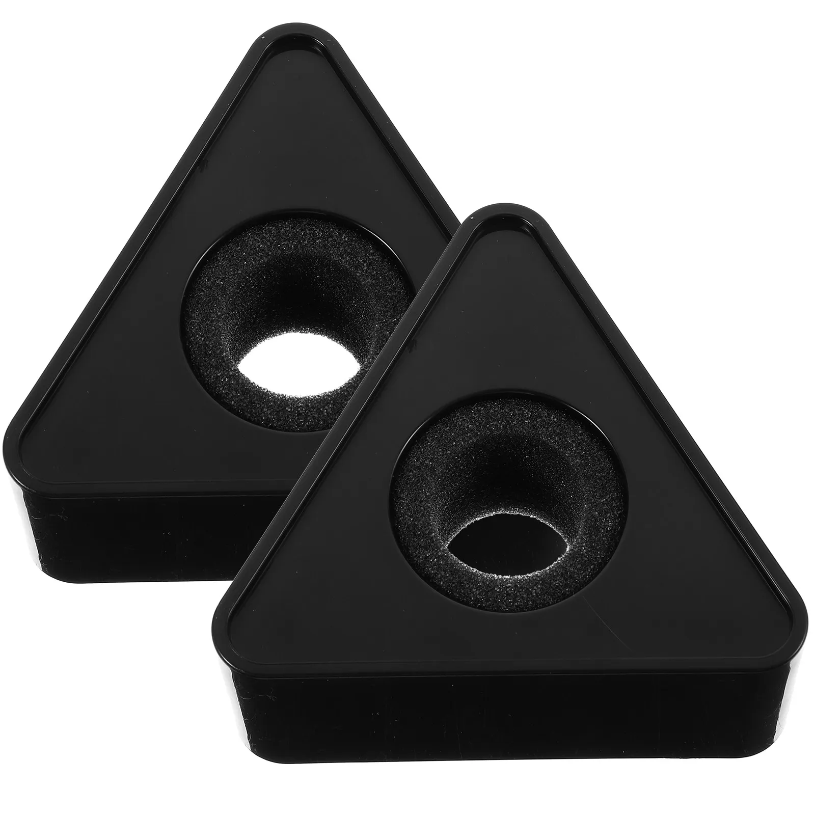2Pcs ABS Injection Molded Microphone Station Logo Portable Triangle Interview Mic Cube Mic Logo Flag Station Microphone Clip on