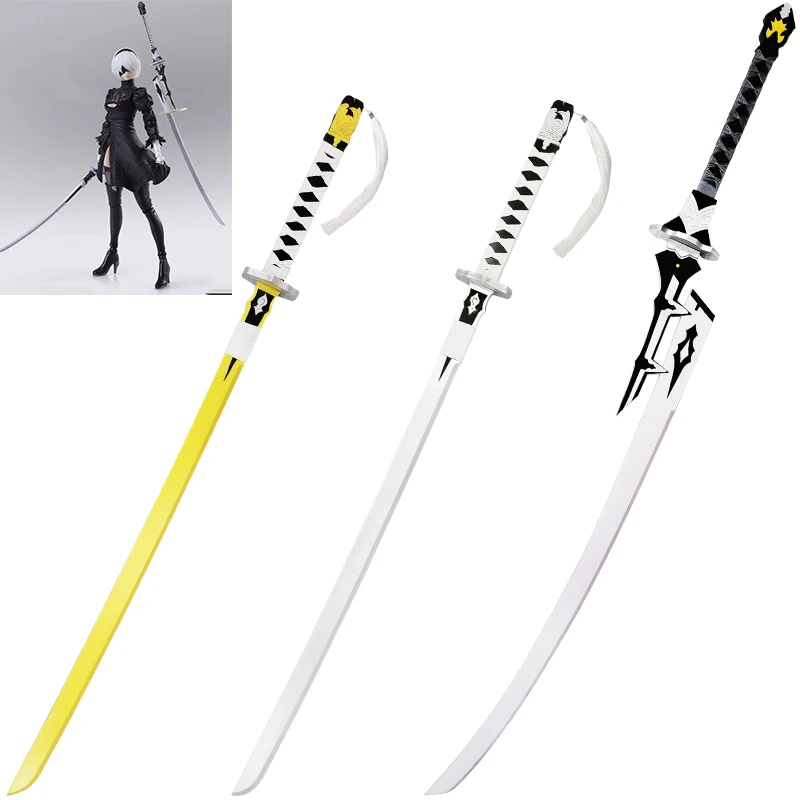 

Game NieR Automata 2B Cosplay Weapon Long Sword Wooden 2B Long Knife Cosplay Props White Contract Longsword 9S 9s Short Knife