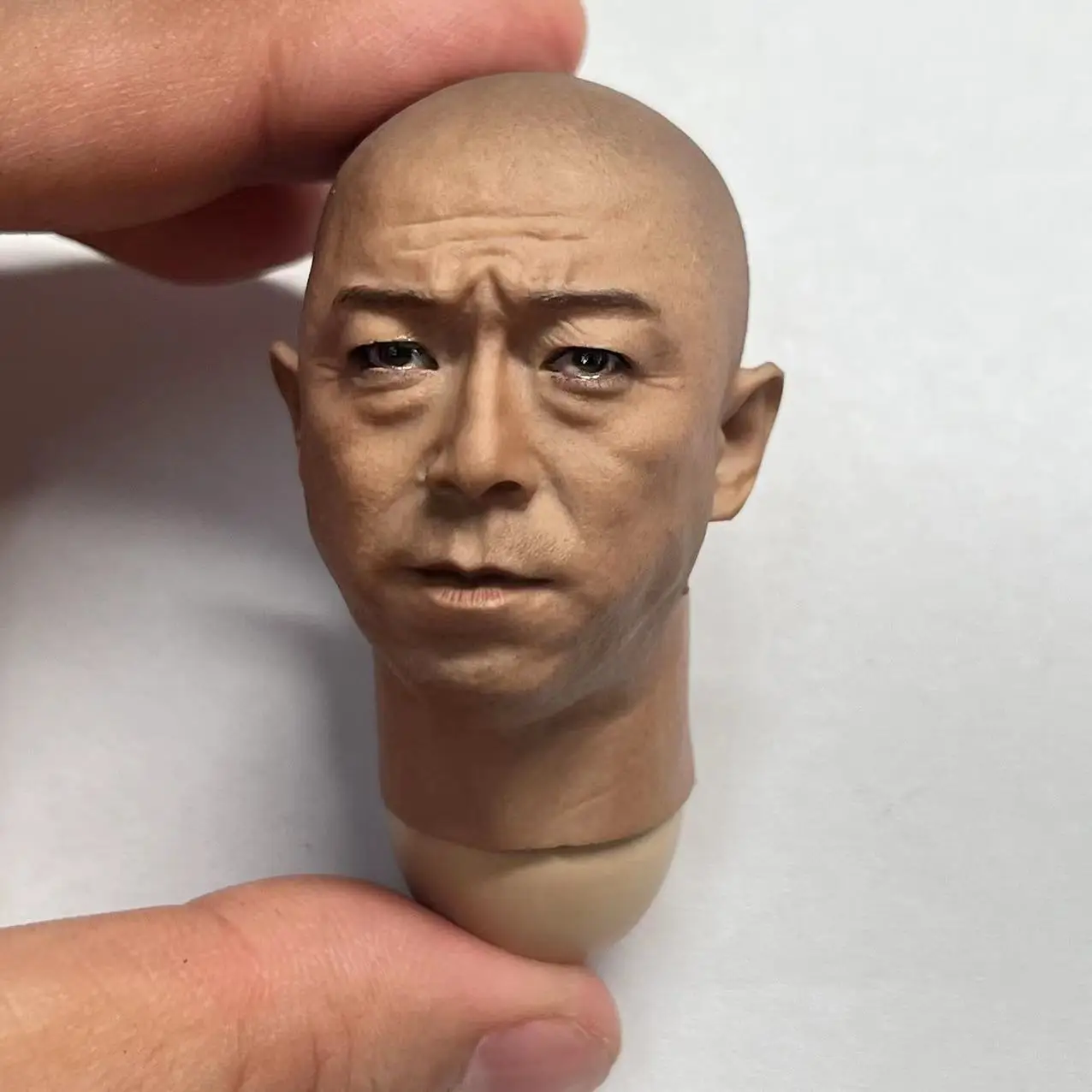 1/6 Bo Huang Head Sculpt Male Soldier Head Carving Model Fit 12'' Action Figure Body Dolls