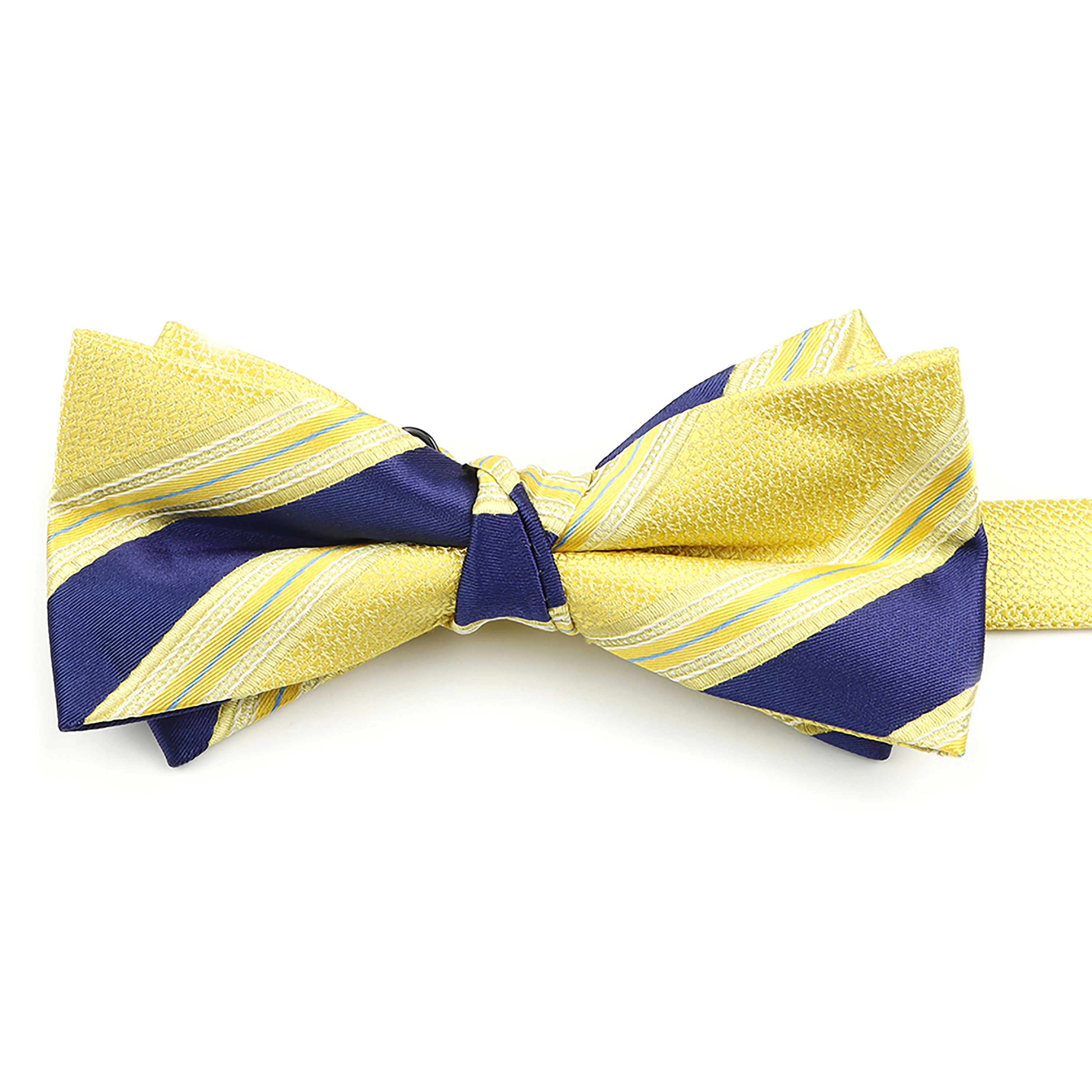 Noeud papillon à pois pour hommes, haute qualité, mode, rayé, cachemire bleu, jacquard jaune, tissage papillon pour hommes, affaires, mariage, fête, Craings.com