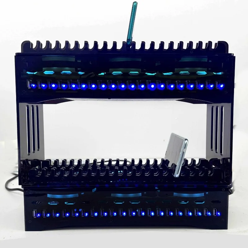 Double layer multilayer hub splitter usb expander phone charger data transmission