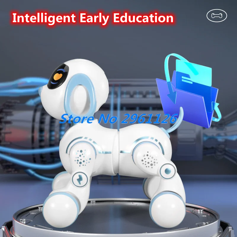 Inteligente elétrico interativo companheiro de controle remoto robô cão toque detecção educação precoce propósito educacional rc robô brinquedo do cão