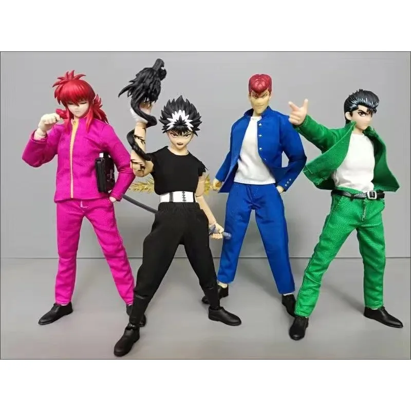 IN STOCK Dasin/Great Toys YuYu Hakusho Urameshi Yuusuke Yoko Kurama Jaganshi Hiei Kuwabara Kazuma SHF 1/12 PVC Action Figure