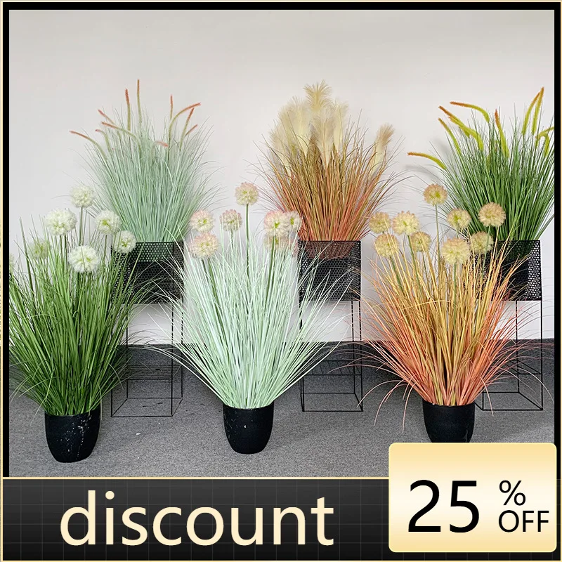 

LMM simulated reed green plant, houndstool potted dandelion sunny grass simulated dandelion