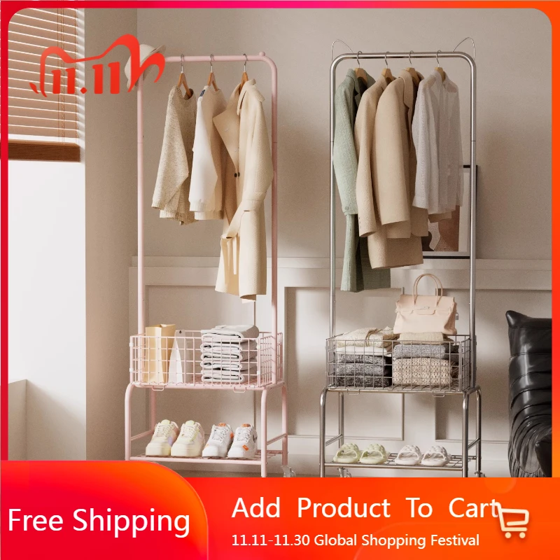 

Storage Standing Coat Rack Simple Indoor Cheap Modern Organizer Hotel Coat Racks Open Space Saving Porte Manteau Home Furniture