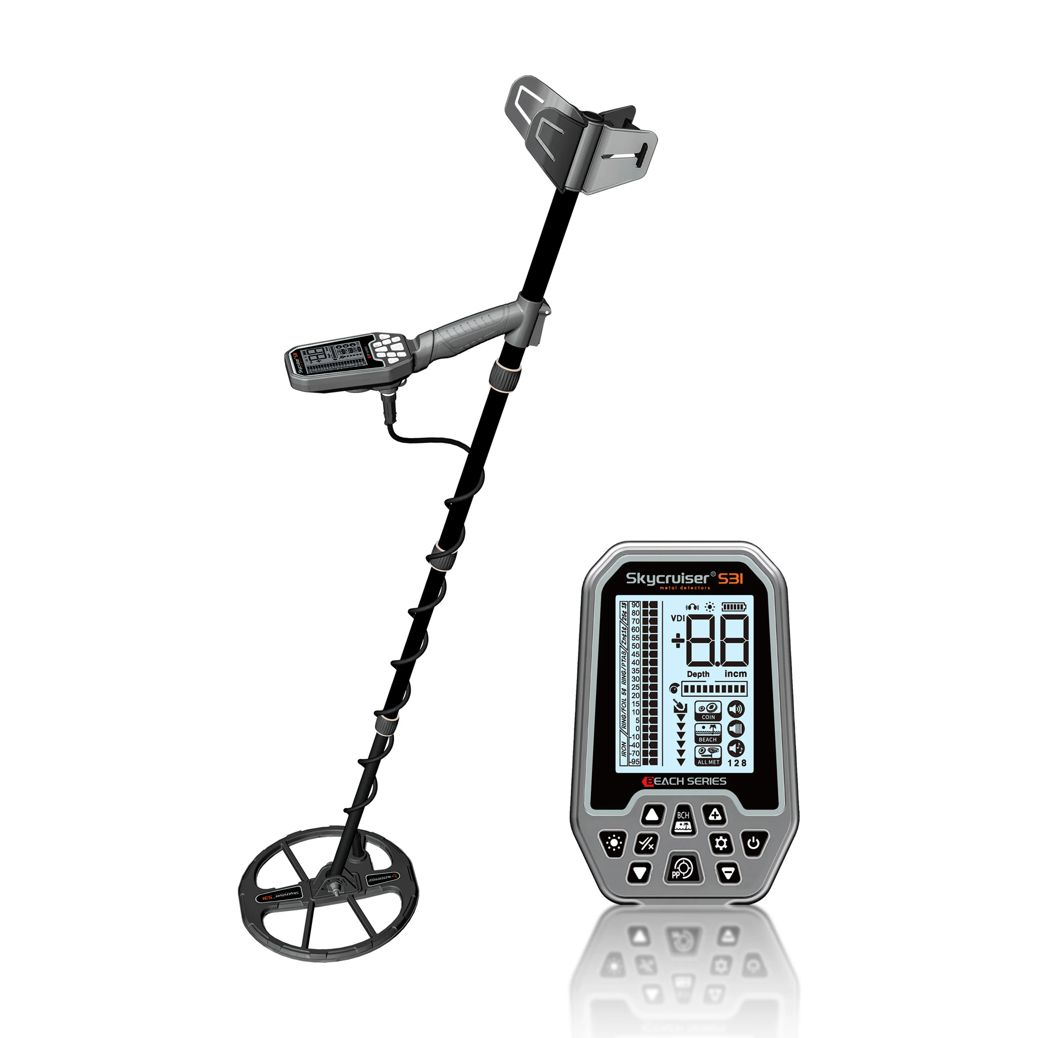 

Skycruiser S31 Gold Metal Detector Professional Long Range Waterproof Underground Treasure Finder