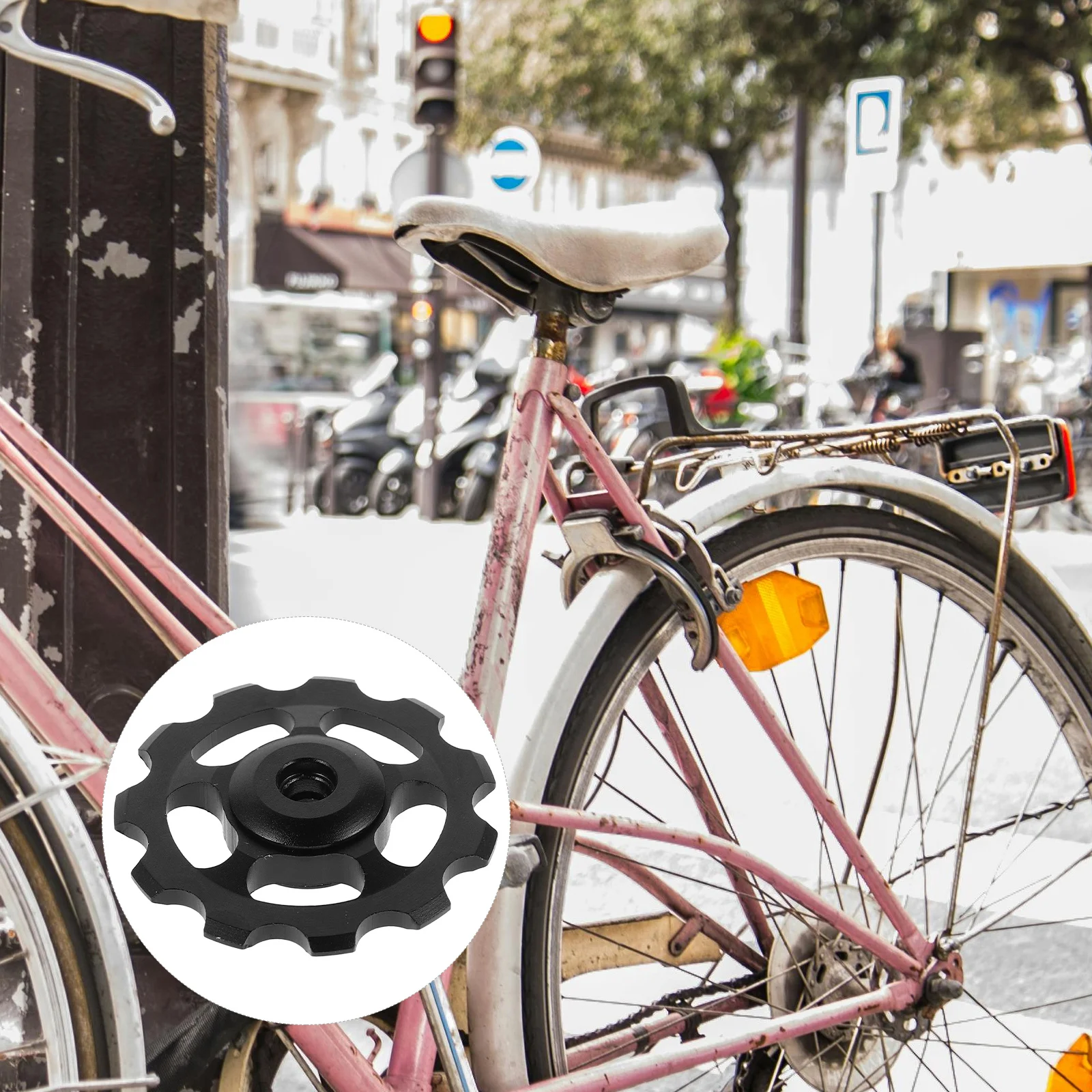 

Rear Derailleur Pulley Wheel 11T Aluminum Alloy Mountain Bike Guide Wheel Sturdy For Bicycle Derailleur Parts Accessory