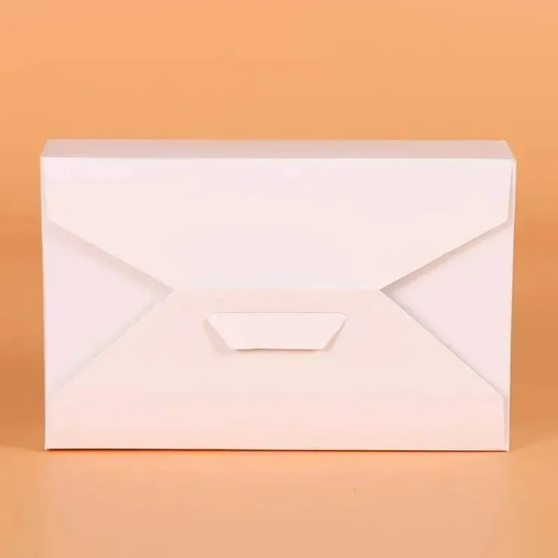20 unids/lote-19.5cm x 12,5 cm x 4cm embalaje de galletas caja de papel kraft embalaje de caja de regalo para panadería tipo sobre de comida