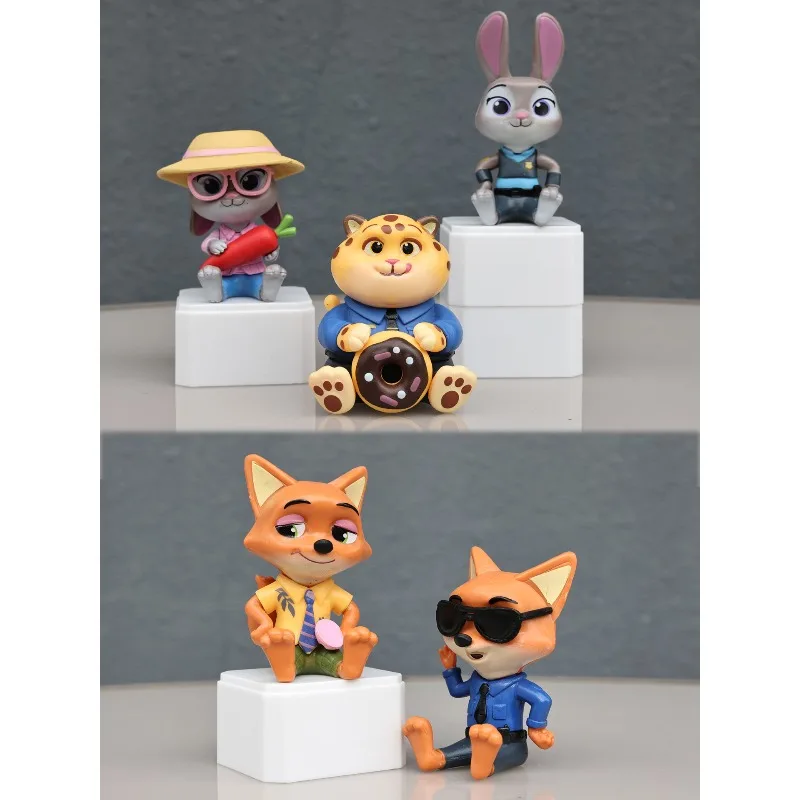 ซีรีส์ใหม่ ซูโทเปีย กล่องสุ่มฟิกเกอร์นั่งได้ น่ารัก จูดิธ นิค แฟลช ฟินนิค ของตกแต่งโต๊ะทำงาน ของเล่นเด็กผู้หญิง ของขวัญ