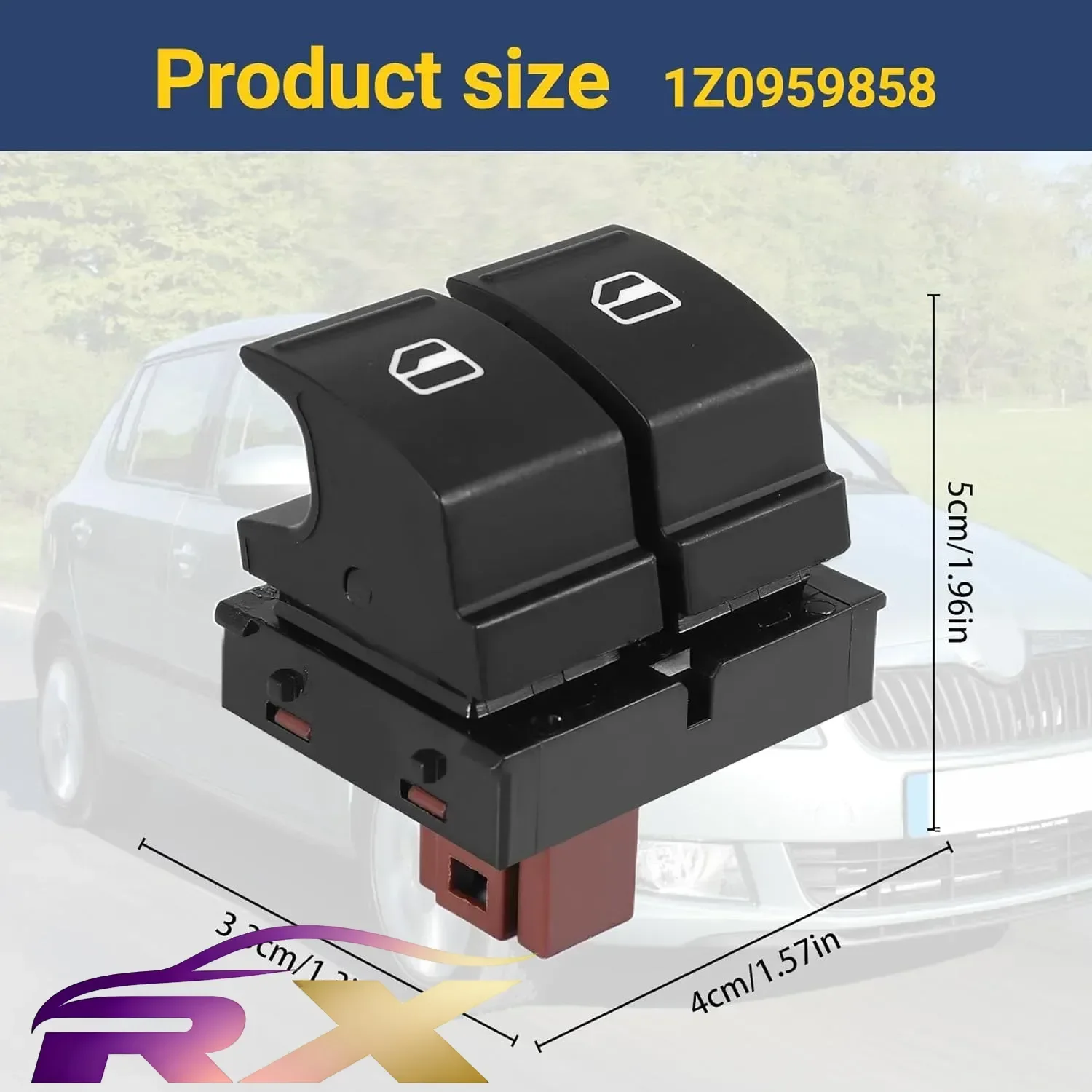 NEW 1Z0959858 Power Electric Control Power Window Button Window Switch Switch for O_c_tavia Fa_bia 2 R_oo_m_ster 1Z0 959 858