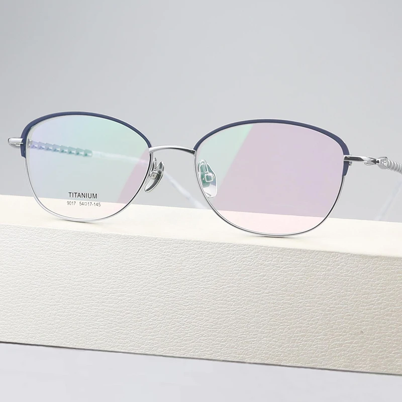 

Fashion Eyeglasses Frame Eyewear Pure Titanium Eyewear Luxury Women Jewelly Optical Prescription Myopia Glasses Frame Spectacles