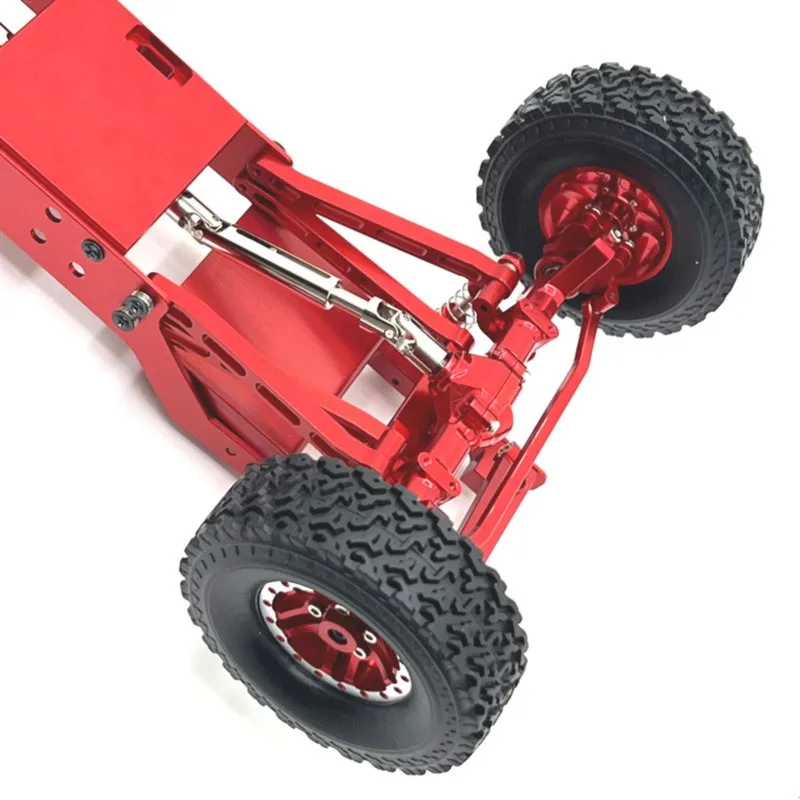 WOWFU-Front/Rear Axle Replacement& Chassis Metal Parts For Mangniu 1/12 MN78 RC Car Upgrades