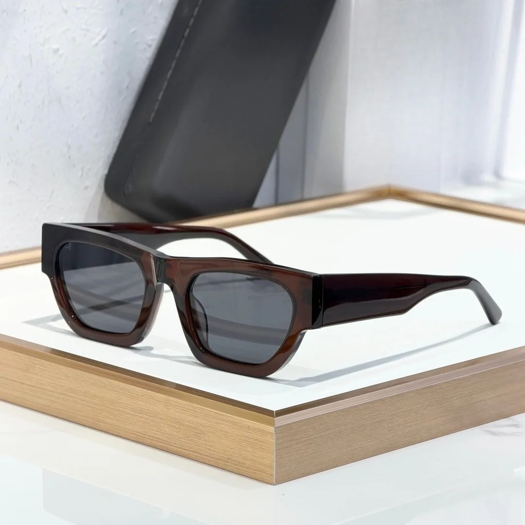 

2026 FINN Handcrafted Square Cat Eye Sunglasses Acetate Frame UV400 Protection Vintage Retro Unisex Outdoor Fashion Shades