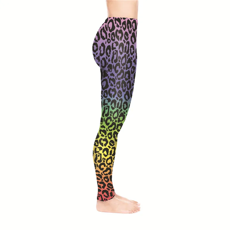 DeanFire Comfortable Rainbow Panther Print Fitness Leggins Sexy Silm Pants Ankle Length Women Leggings