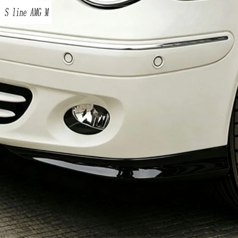 For Mercedes Benz C class W203 2002-2006 Car Front Bumper Anti-collision Corner Trim Carbon Fiber Door Handle Sticker Armrest