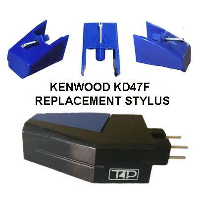 1Pcs Kenwood KD47F T4P Cartridge Replacement Stylus For Sanyo CEC N68 ST66D ST67D ST85J LP Gramophone Turntable Accessories