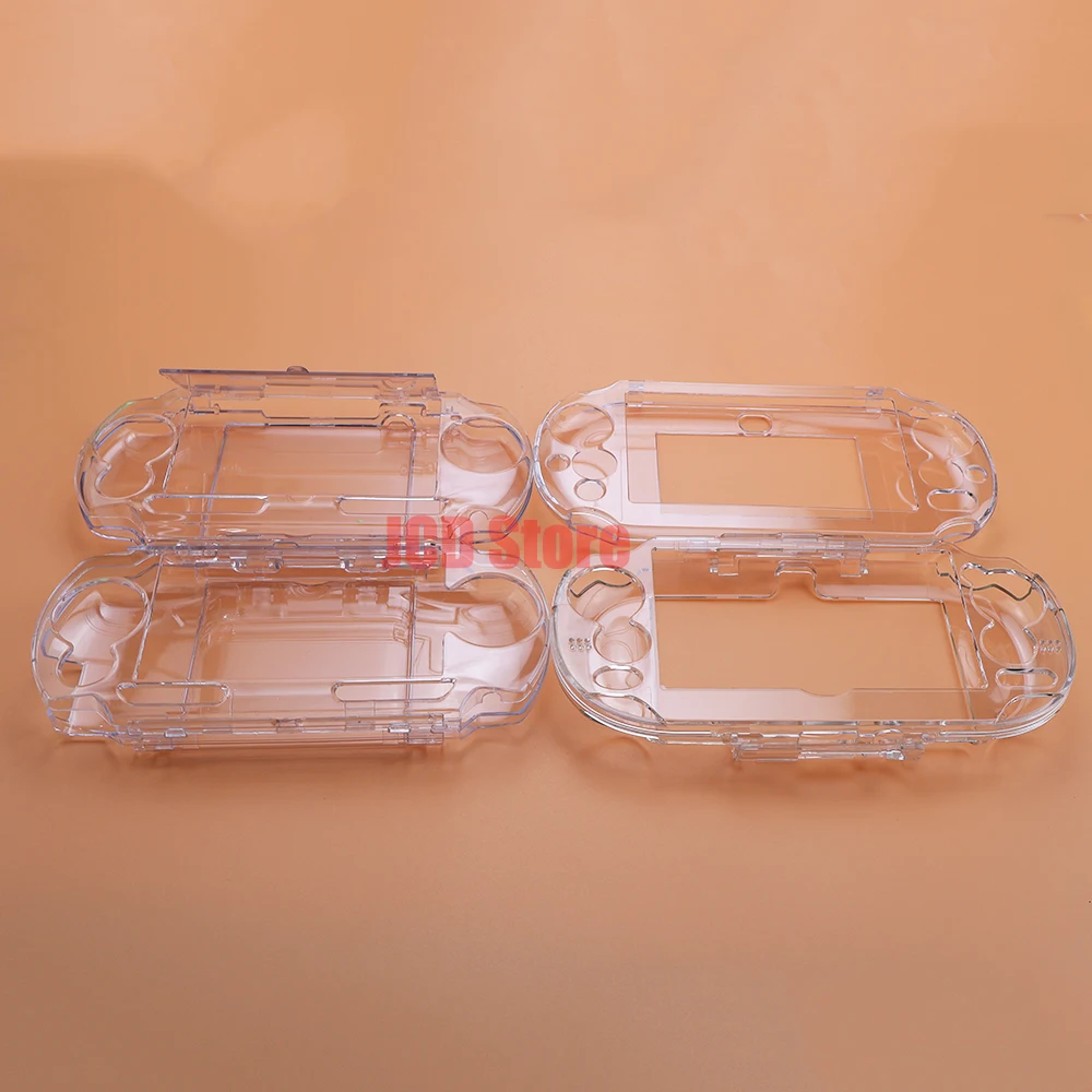 Funda protectora de cristal transparente, carcasa dura para PS Vita PSV 1000 2000 PSP Go, cubierta protectora transparente para PSP1000 2000 3000