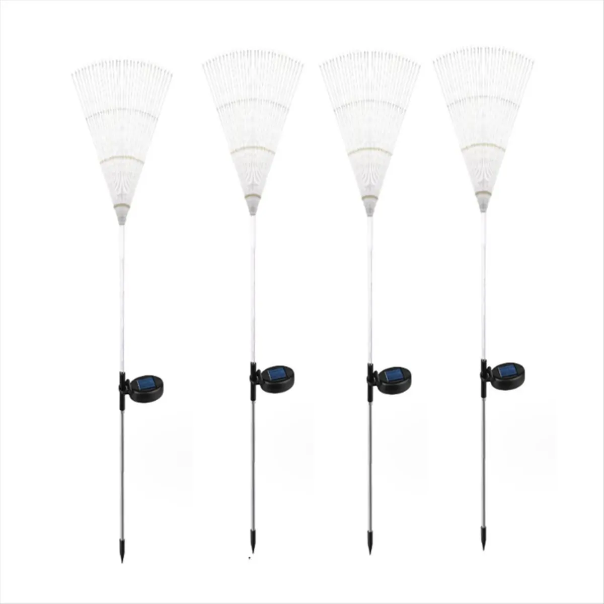 

4 шт. солнечный фейерверк с радужной трубкой, 120 светодиодных уличных солнечных садовых декоративных фонарей IP65 водонепроницаемая строка