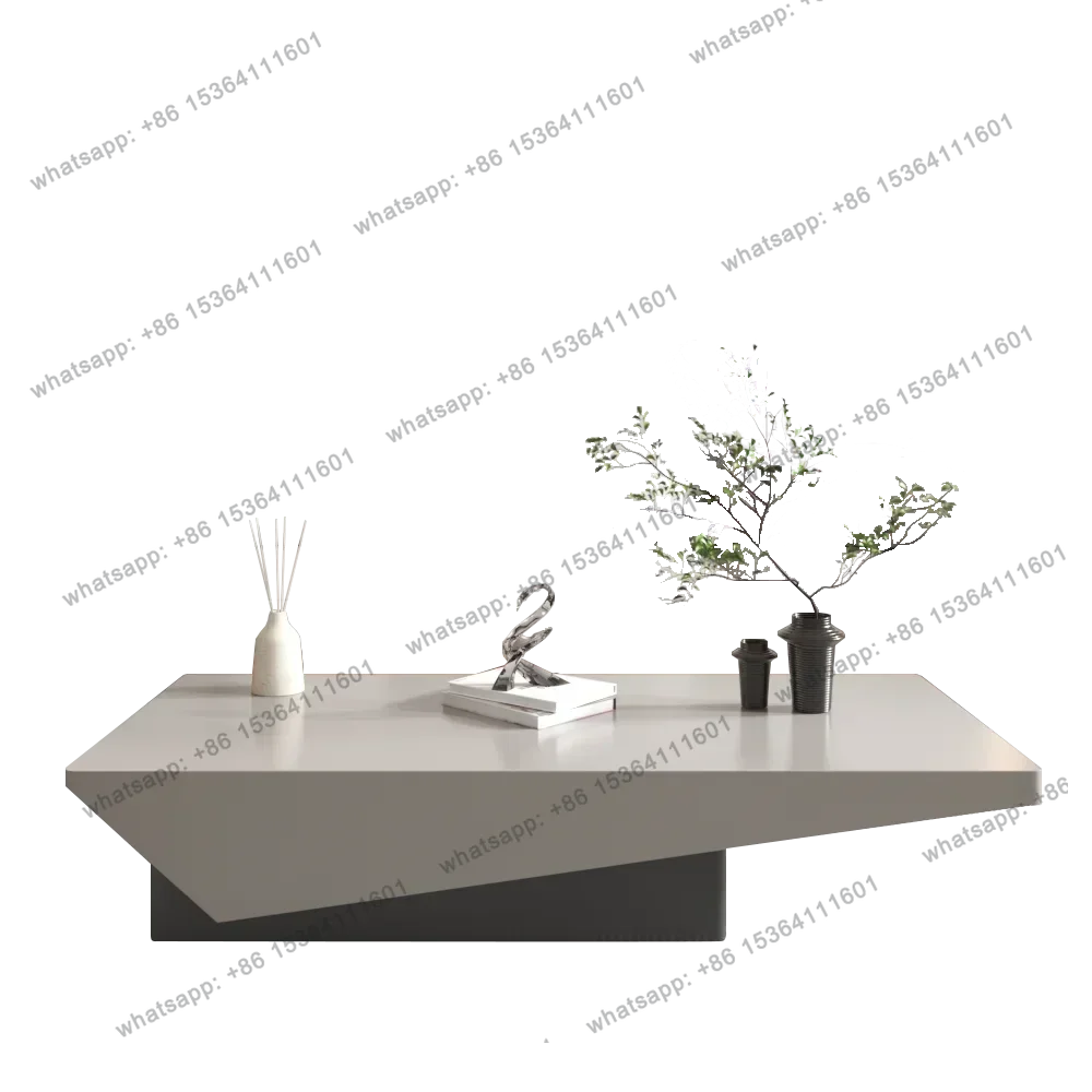 

Living Room Home Retractable Advanced Special-Shaped Tea Table Multi-Functional Solid Wood TV Cabinet Tea Table Combination