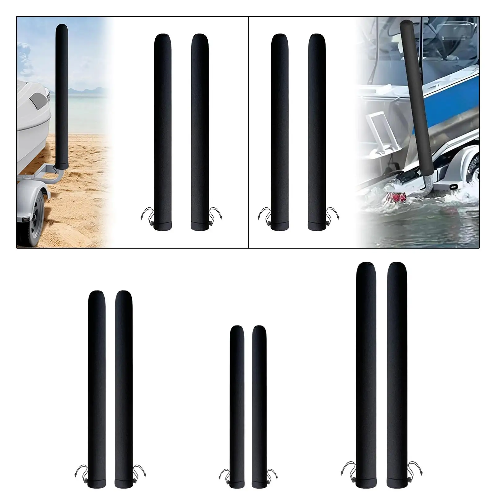 Boat Trailer Guide Pole Cover, Protective Cover, Lightweight Heavy Duty for Sailboat Trailer, Tear Resistant