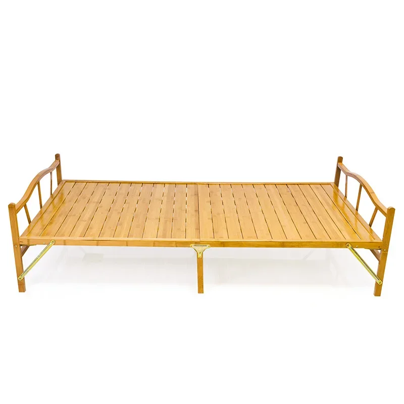 1.2m 1m 0.8m Modern Folding Bed Indoor Bamboo Furniture Single Foldable Bed For Guest Home Bedroom Furniture Platform Fold Bed