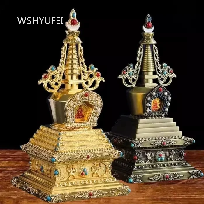 Stupa of Relics Bodhi Pagoda Xizang Tibetan Pagoda Decorations Household Offerings of Tantric Offerings Ethnic Products Pagoda