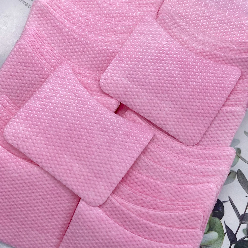 40/200pcs Cotton Eyelash Extension Patch Sticker Pink For Removing Eyelashes Disposable Eye Pads Patches For Makeup Tool