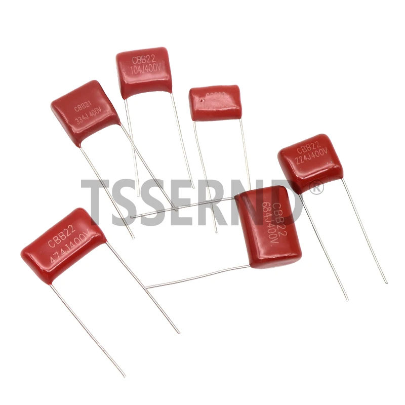 50 Stuks Cbb Condensator Assortiment Kit 400V 10nf-3.3Uf 10 Waarden * 5 Stuks Gemetalliseerde Polyester Film Capaciteit Diy