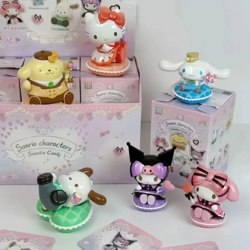 

Kuromi Sweeties Candy Series Figure Kawaii Keychain Doll Trendy Desktop Ornament Children Birthday Gift Collectible Action Model