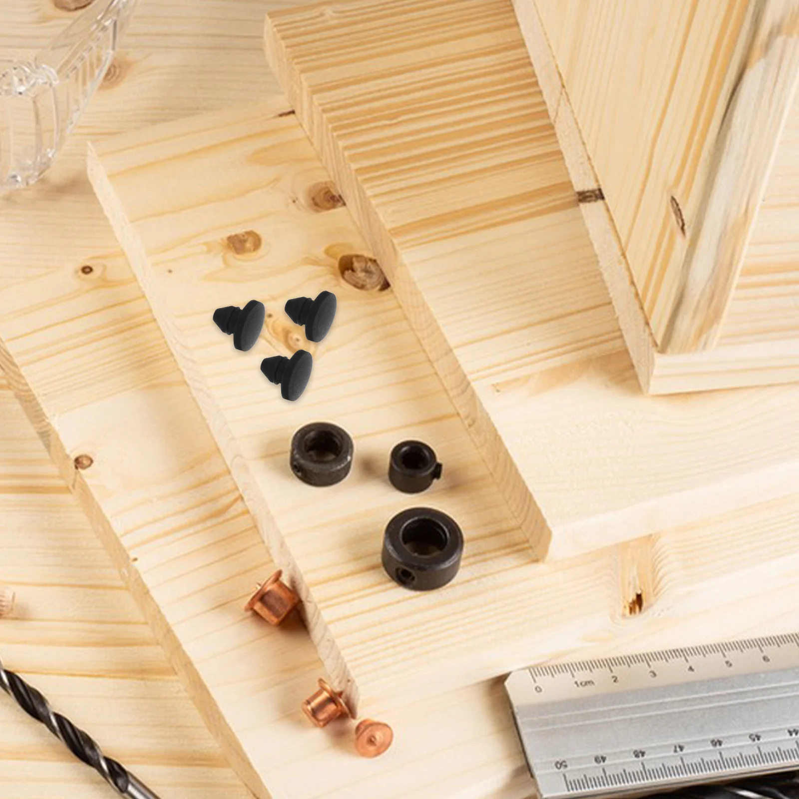 

20pcs Silicone Rubber Tapered Bung High Temp Resistant Shock Absorption Soft Foot Pad For Sealing Holes Φ4.0 End Cap Stopper