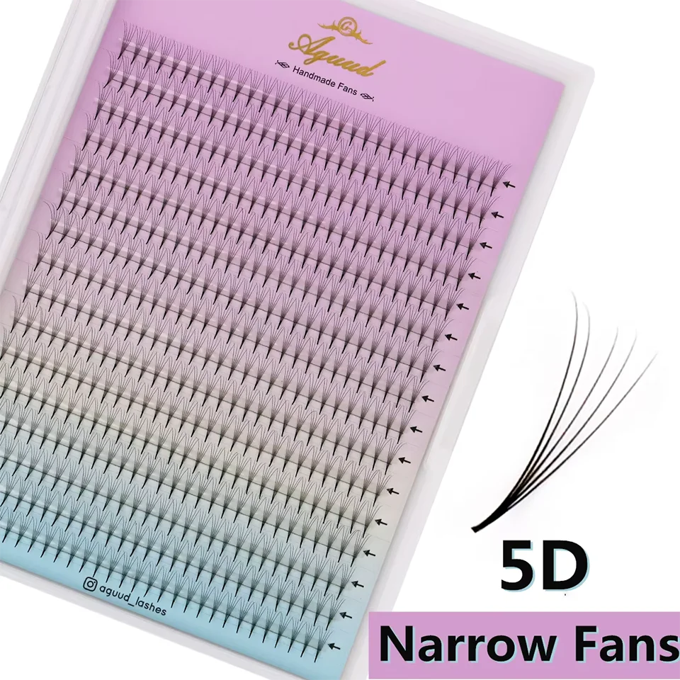 AGUUD XL Tray 480 Fächer Super Schmale Fächerwimpern mit Dünner Spitze Vorgefertigte Wimpernfächer 4D 5D 6D 7D 8D Russische Volumen-Wimpernverlängerung Make-up – Detail 14