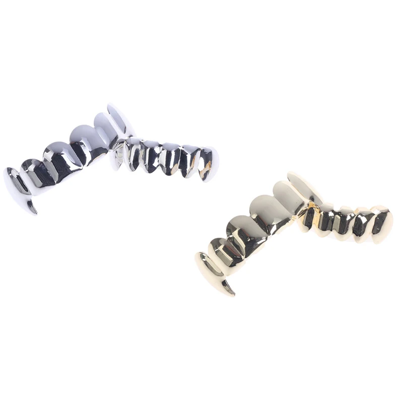 Hip Hop Teeth Grillz Top & Bottom Grill Mouth Teeth Grills Gangster Jewelry Gift