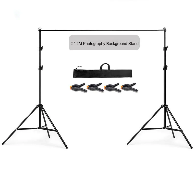 

2X2M фоновая рамка, подставка для освещения, регулируемая рамка для подсветки, опорный кронштейн для штатива для фотостудии