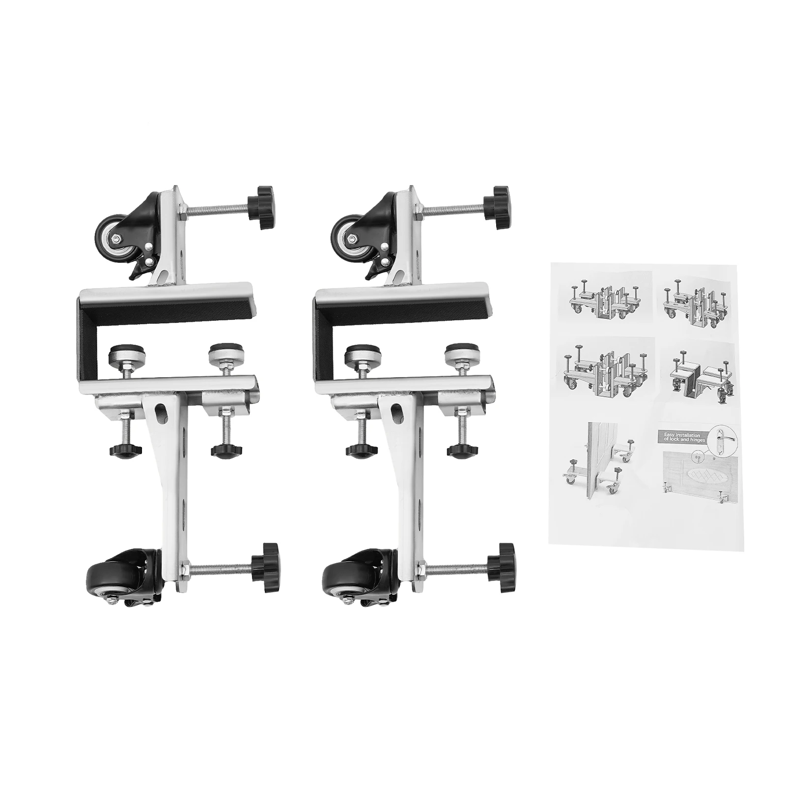 

Stainless Steel Door Installation Kit with 4 Mounting Brackets for Doors 1.375 to 2.25 Inches