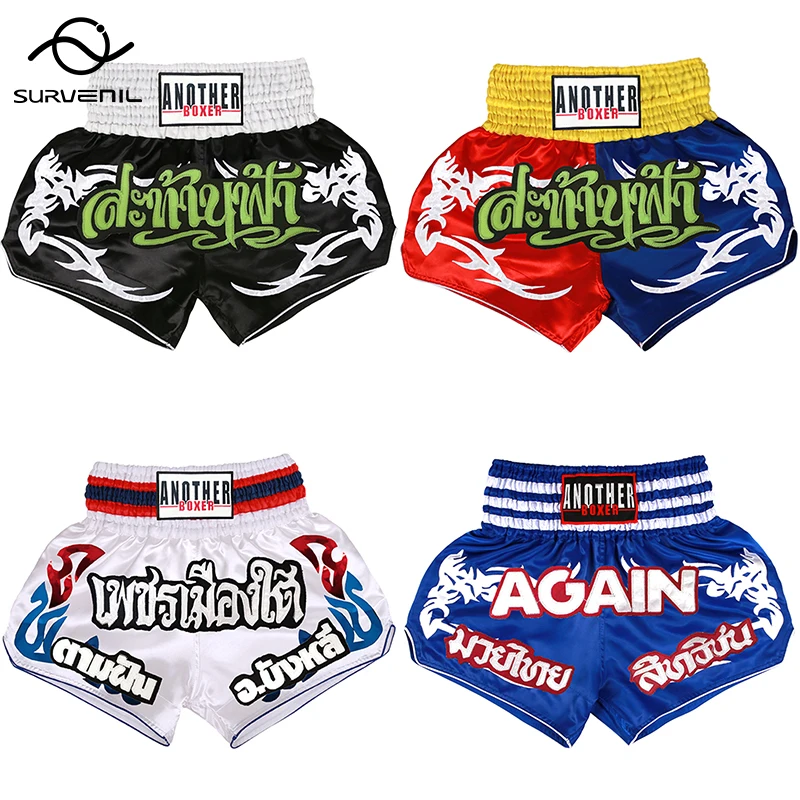 Muay Thai Shorts 2024 New Boxing Sports Training Kickboxing Pants Martial Arts Boxeo Trunks Men Women Boys Girls Kids Fight Wear