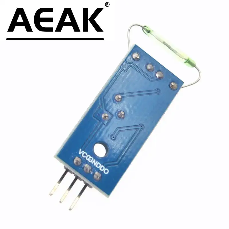 ใหม่ Reed เซ็นเซอร์โมดูลโมดูลแมกนีตรอน reed switch MagSwitch สําหรับ Arduino