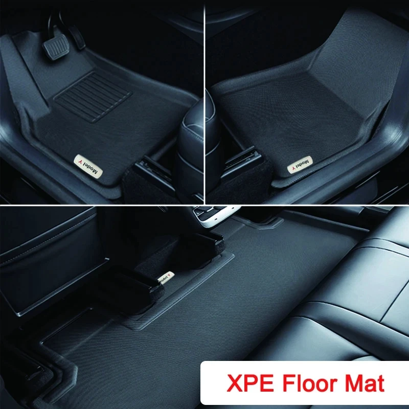 For Tesla Model 3 Highland Model Y 2024 2017-2023 Trunk Mats TPE Floor Mat Front Back Luggage Pad Waterproof Accessories