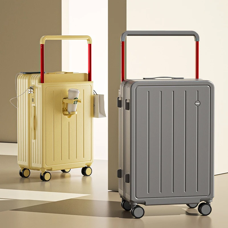 حقيبة سفر بعجلات واسعة أمتعة الكمبيوتر سعة كبيرة كلمة المرور متعددة الوظائف الأمتعة 20 بوصة حقيبة حمل 26 بوصة حقيبة سفر #1